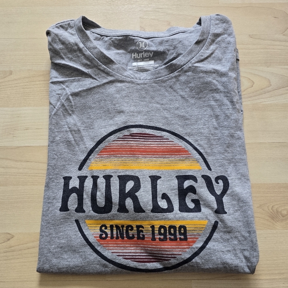 Hurley Gray Tee Size Large NWOT